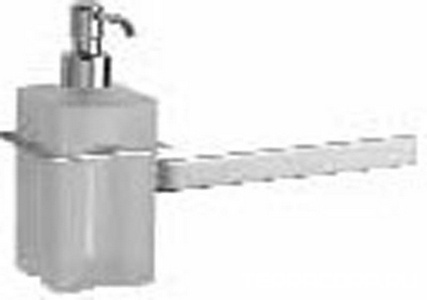 Дозатор настенный, совмещённый с полотенцедержателем 295мм (цв.хром/стекло матовое)  ZZ 3M 9900 9967 CC