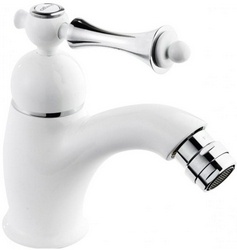 Смеситель Cezares Margot BSM1-BLC для биде, белый| 5x14x15