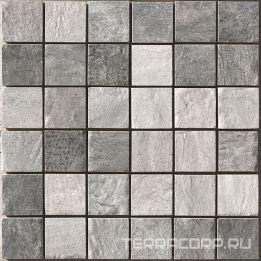 Мозаика CIR Biarritz Mosaico 5x5 Mix Grigio (Ardoise, Cendre) 30x30 Серый, фото 3