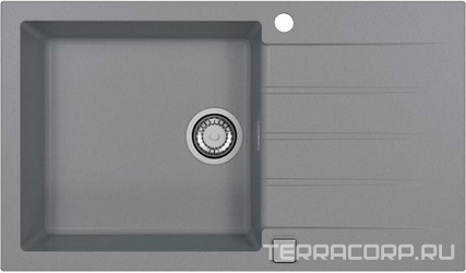Мойка кухонная Alveus Cadit Granital 40 concrete| 50x86x20