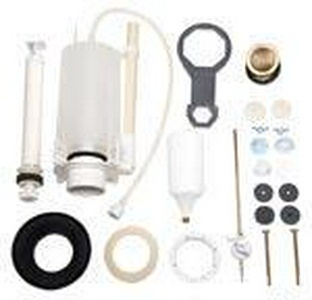 Механизм двойного смыва для бачка "Моноблока", (кнопка смыва цв. хром), (Geberit),  ZZ TW Collection Bristol 7509cr