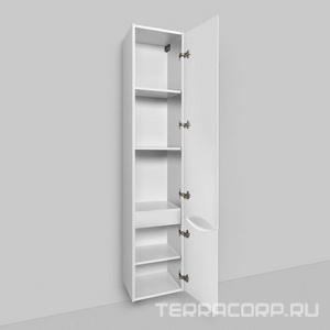 Шкаф-колонна  подвесная 350x300x1650 мм,  правая, цвет белый  ZZ AMPM Like M80CHR0356WG