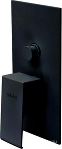 Смеситель для душа, встраиваемый в стену, с переключателем, (цв.черный матовый),  ZZ Cezares Porta PORTA-VDIM-NOP