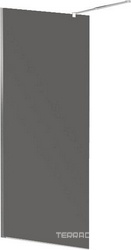 LIBERTA-L-1-80-GR-Cr Душевая перегородка с односторонним входом, стекло графит, профиль хром, 800x1950 мм | ZZ