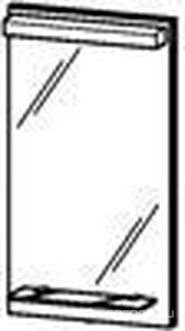 Зеркало 460х800х155мм с подсветкой, выкл. и стекл.полочкой,  ZZ Duravit X-Large 7210/83