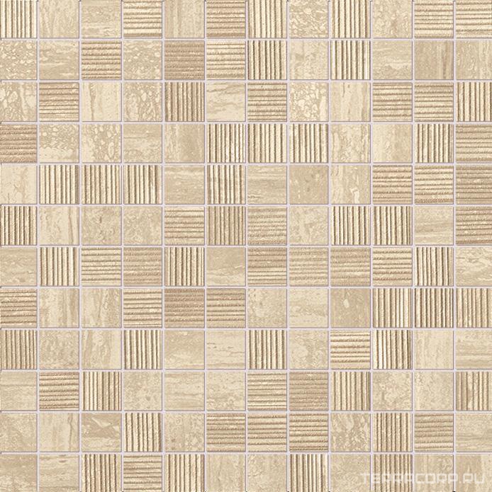 Мозаика FAP Ceramiche Roma Travertino Mosaico RT 30.5x30.5 Бежевый, фото 3