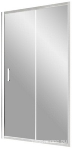 Дверь в нишу , 130*190 см, двухсекционная раздвижная, профиль белый, стекло прозрачное ZZ Vegas Glass ZP ZP 0130 01 01