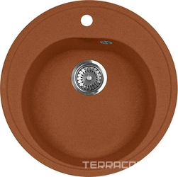 Мойка кухонная AquaGranitEx M-08 терракот| 50x50x18