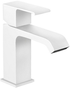 Смеситель для раковины, с д/к, (цв.белый матовый),  ZZ Cezares Porta PORTA-LS1-BIO