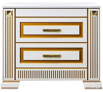 Тумба напольная  100, 1030*855*450 мм, цвет белый/золотая патина, БЕЗ рак. n126396 Кападокия 100 (ст рак.Прима 1000) Opadiris Оникс 00-00003548