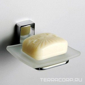 Мыльница стеклянная настенная, хром, Leine Wasserkraft leine K-5029