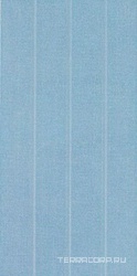 Керамическая плитка Marazzi Folk  blu listellato 18x36 Голубой 