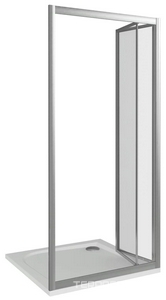 Двери складные (2 ств.) Infinity SD 900*1870 , стекло прозрач. профиль хром Good Door INFINITY ИН00050