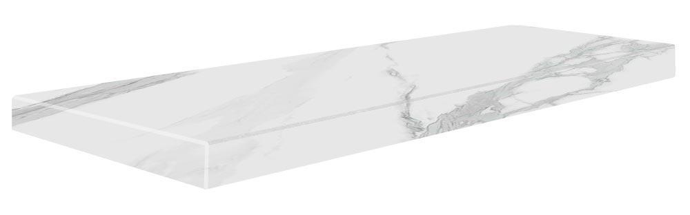Ступени Kerama Marazzi Монте Тиберио Ступень ЕВРО Техно обрезной(подклейка с двух длинных сторон) (n049045)ZZ44.5x119.5 Белый, фото 3