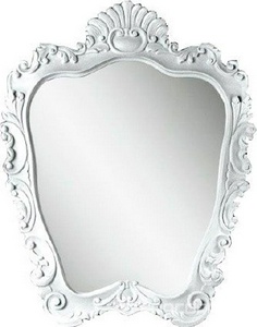 Зеркало 75хh90см, с художественной резьбой, цв белый лак,  ZZ Gaia Fellini Fellini Bianco lucido