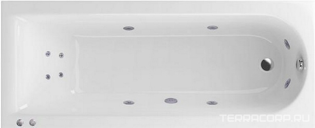 Акриловая ванна Excellent Actima Aurum Hydro| 170x70x44