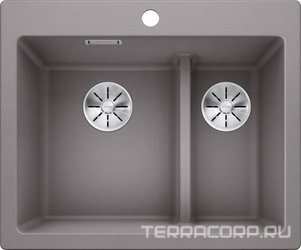 Мойка кухонная Blanco Pleon 6 Split алюметаллик| 51x61x22