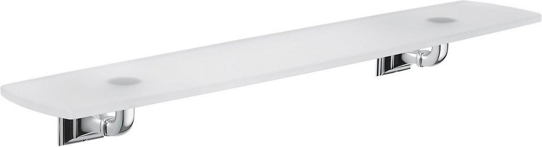 Полочка стеклянная 60 см, (стекло матовое, креплен. цв.хром)  Colombo Portofino B3216.000