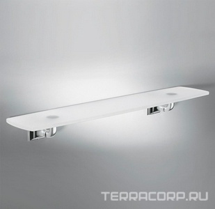 Полочка стеклянная 60 см, (стекло матовое, креплен. цв.хром)  Colombo Portofino B3216.000