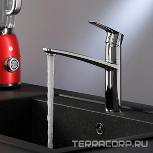 Смеситель для кухни , излив 160 мм., латунь, цв.хром AMPM Gem F90A00000