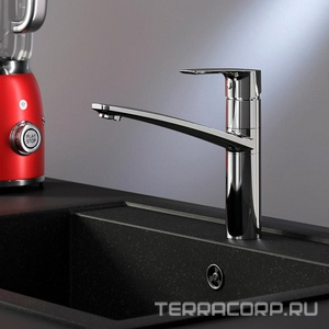 Смеситель для кухни , излив 160 мм., латунь, цв.хром AMPM Gem F90A00000