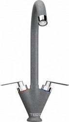 Смеситель Ulgran U-011(342) графитовый, для кухонной мойки| 18x33x20