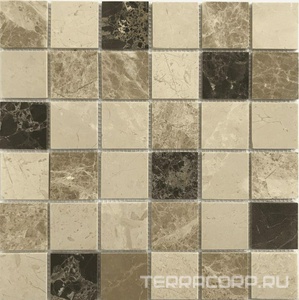 Мозаика Спектр-М Натуральный камень Мозаика из камня на сетке М20-280-48Т 30.5x30.5 Комбинированный 