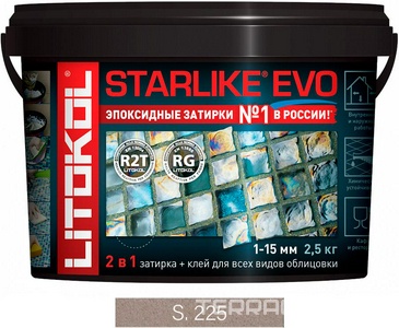 Затирка  TABACCO S.225  2,5 кг. ZZ Litokol Starlike EVO S225/2,5