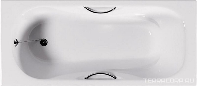 Ванна чугунная  ZYA-9C-8  180х80х45, ручки и ножки в комплекте ZZ Goldman Goldman ZYA-9C-8