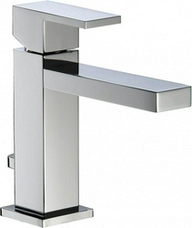 Смеситель для раковины, "Длинный" излив 168мм, с д/к, (цв. brush nikel) Q ZZ