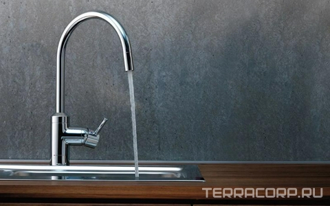 Смеситель для кухни, однорычажный, гибк.подв., хром XX Kludi BOZZ 428030576