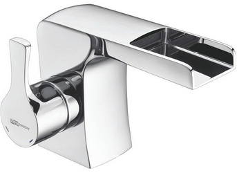 Смеситель для раковины, без донного клапана, хром ZZ