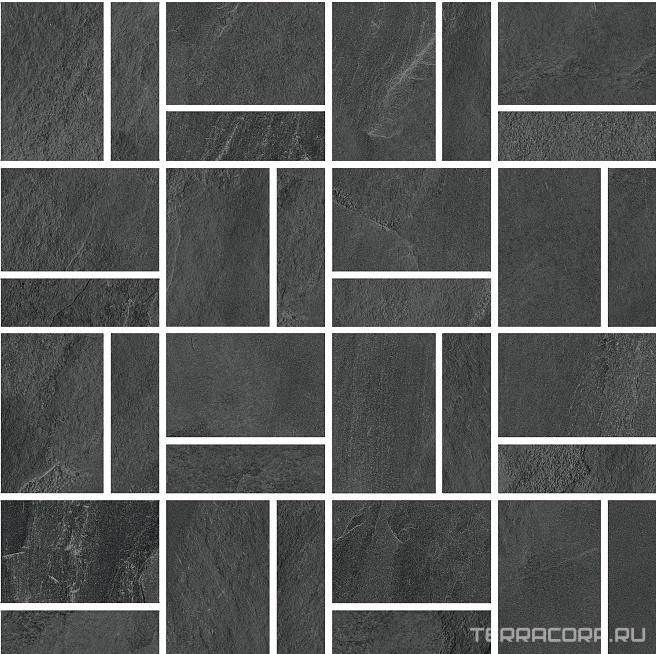 Мозаика Kerama Marazzi Про Слейт Декор антрацит мозаичный 30x30 Черный, фото 3