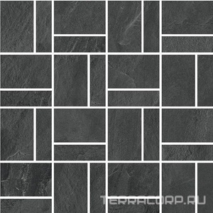 Мозаика Kerama Marazzi Про Слейт Декор  антрацит мозаичный 30x30 Черный 
