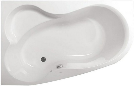 Ванна угловая160x105xh45см,левая, без панели и каркаса, (акрил цв.белый), Melite ZZ Vagnerplast melite VPBA163MEL3LX-04