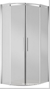 Душевое ограждение 1000x1000х1950мм, 2 раздвижных двери, 2 неподвижных секции, (стекло прозрачн.8мм, фурн.цв.хром), Acqua ZZ BelBagno ACQUA ACQUA-R-2-100-C-Cr