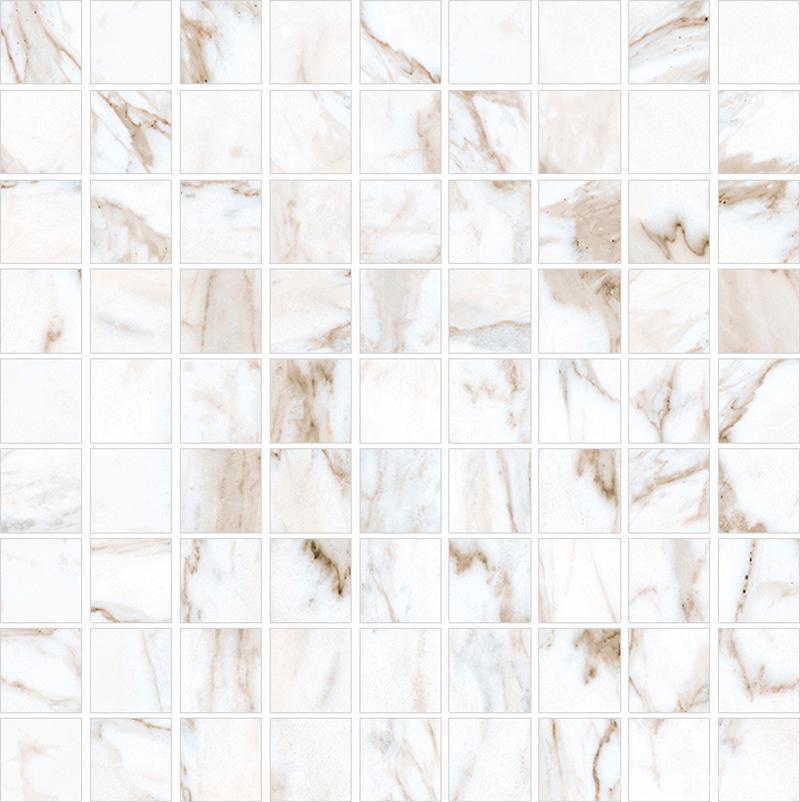 Мозаика Kerranova Marble Trend Мозаика K-1001 белый лапатированный 30x30 Белый, фото 3