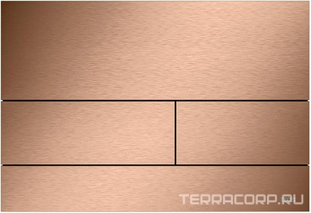 Панель смыва с двумя клавишами, для застен.модуля д/унит.,д/гориз/вертик. установки,(металл цв.сатин,красный,позолоченный),  ZZ Tece TECEsquare 9240840