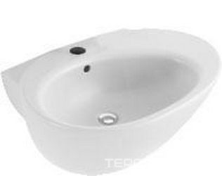 Раковина 700х515мм, с переливом (01 white), Aveo XX