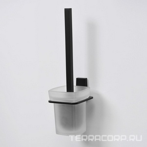 Ершик для унитаза , цв.черный ZZ Wasserkraft Abens K-3227