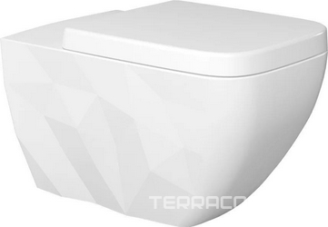 Унитаз подвесной Bien Kristal безободковый| 60x35x33