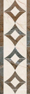 Керамическая плитка Kerama Marazzi Театро Бордюр  наборный 50,2x16,5 Бежевый 