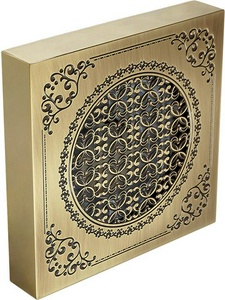 Вентилятор вытяжной, д/ванной комнаты D100mm, с декоративной решеткой 160x160mm. (цв.бронза),  ZZ Migliore VENTILATORO 23000