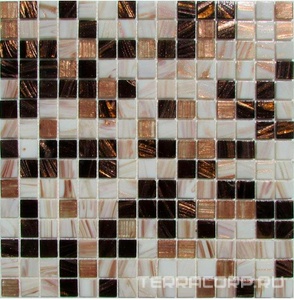 Мозаика Спектр-М Микс стекло Мозаика из стекла на сетке SH-034 32.7x32.7 Комбинированный 