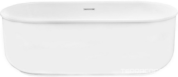 Ванна 1700x800xh600мм, акрил, отдельностоящая, слив-перелив цв.хром в комплекте, BelBagno ZZ