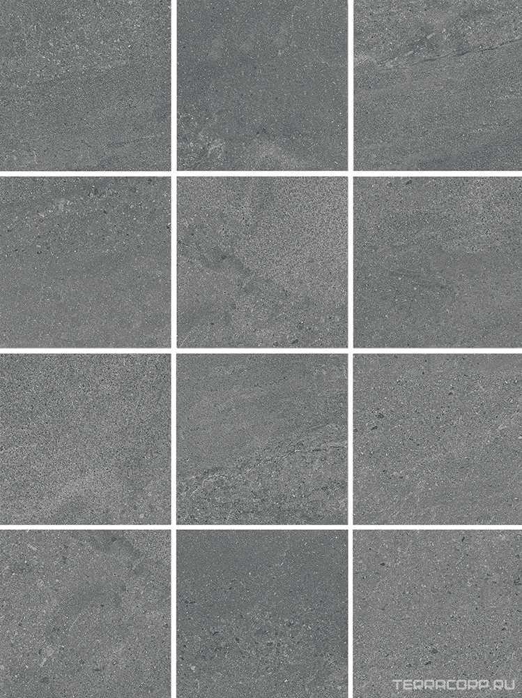 Керамическая плитка Kerama Marazzi Матрикс серый тёмный, полотно 29,8х39,8 из 12 частей 9,8х9,8 Серый, фото 5