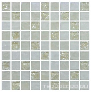 Мозаика Мастера Керамики Glass & Stone Мозаика микс молочный колотый-молочный колотый-белый колотый матовый (чип 15х15)30х30 Комбинированный 