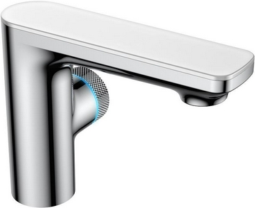 Смеситель для раковины Berges  076001, сенсорный, с термостатом БЕЗ донного клапана, подсветка, цв. хром ZZ Berges Morans 076001