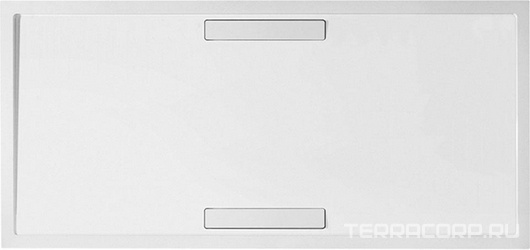 Поддон д/душа прямоуг.1400х900хh18/100мм, двойной сифон в комплекте, ножки, опора, уплотнитель в компл., (кварил, цв.белый глянц.), Squaro ZZ