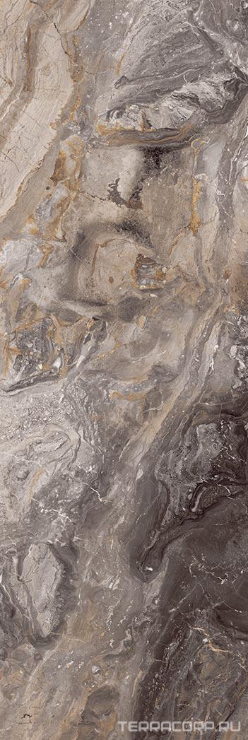 Керамогранит Kalesinterflex Marbles Asteroid 5.5 mm 100x300 Серый, фото 4